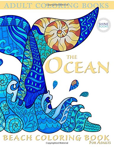 Adult coloring books the ocean beach coloring book for adults