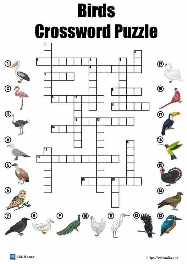 Free printable animal crossword puzzles