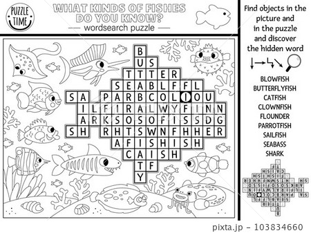 Vector black and white under the sea wordãããããç æ