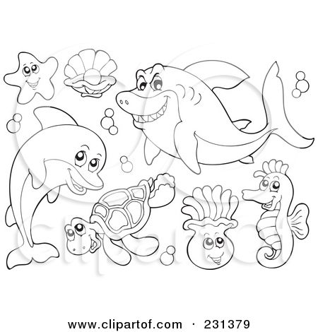 Underwater animal coloring pages ocean coloring pages coloring pages