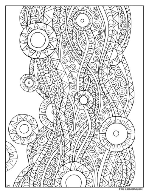 Meditative coloring sheets â short leg studio