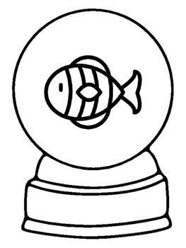 Ocean colorg pages snow globe craft worksheet by swati sharma