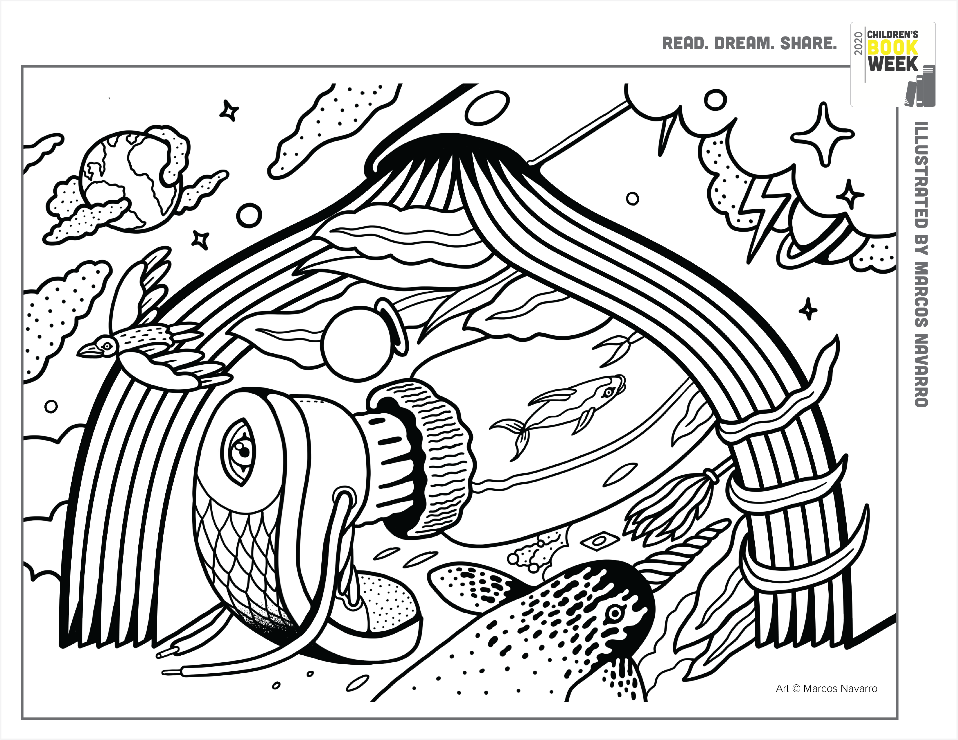 Coloring book pages â every child a reader