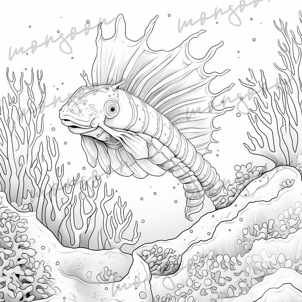 Nudibranchs ocean coloring book digital â monsoon publishing usa
