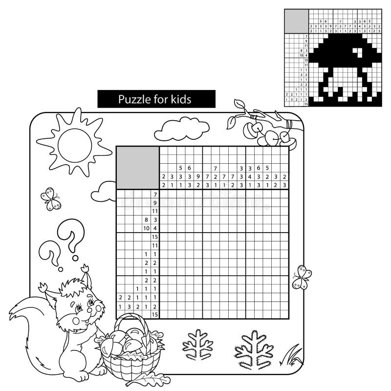 Crossword puzzle ocean animals coloring version stock vector