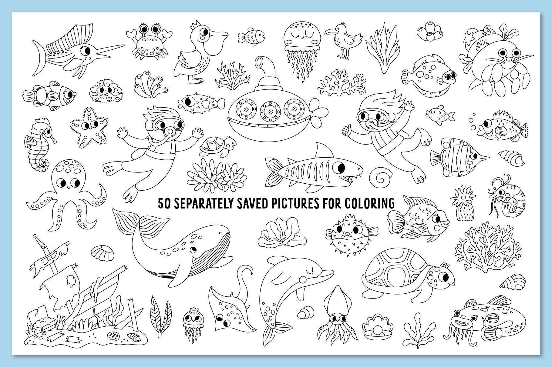 Under the sea coloring games by lexi claus