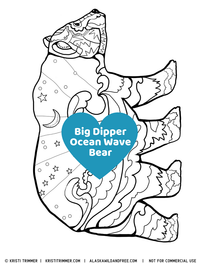 Color ocean bear coloring pages â alaska wild free