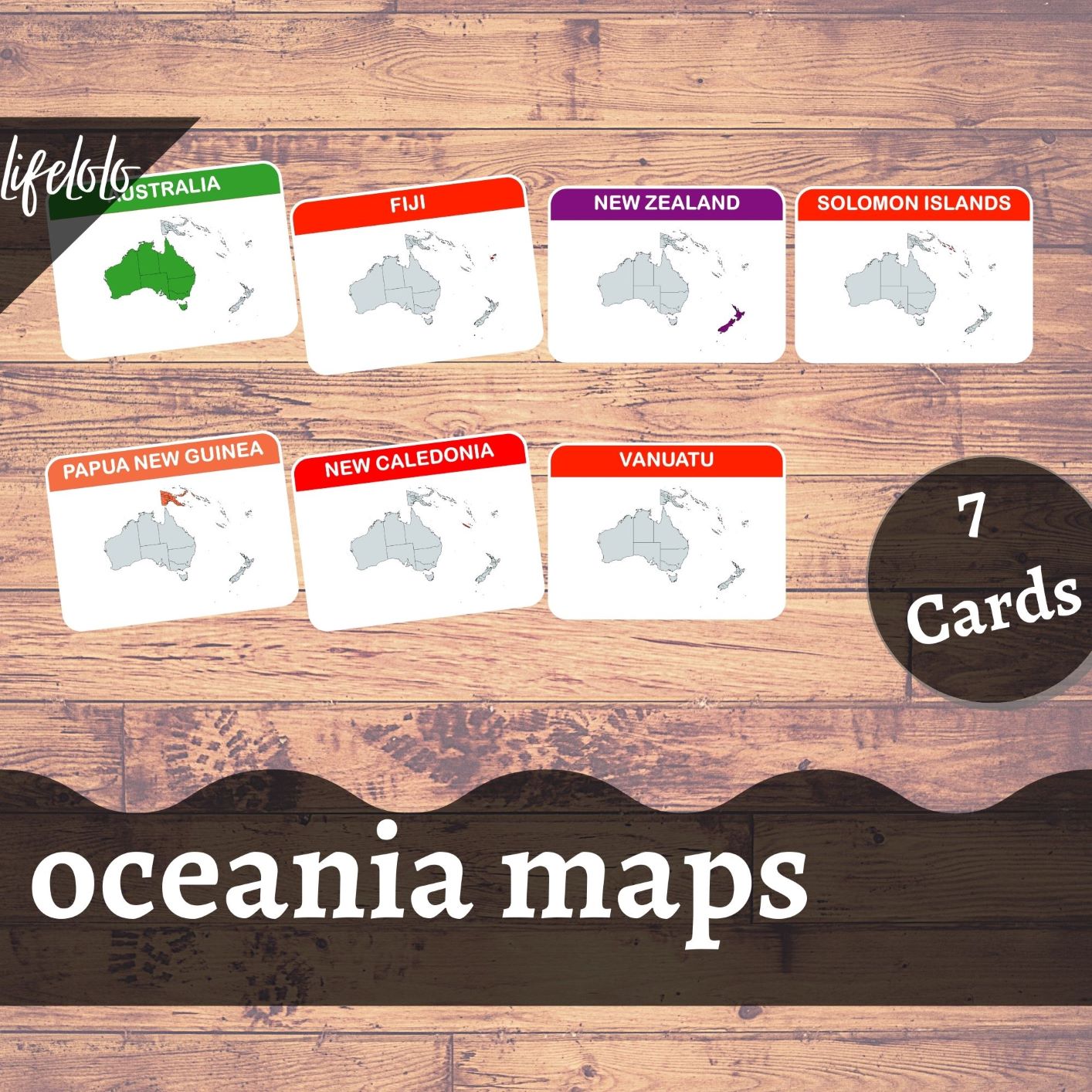 Oceania map