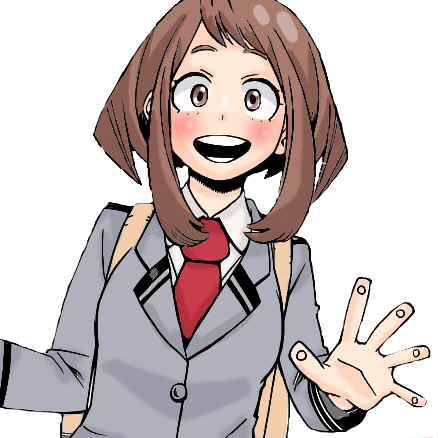 Ochako uraraka coloring by bae