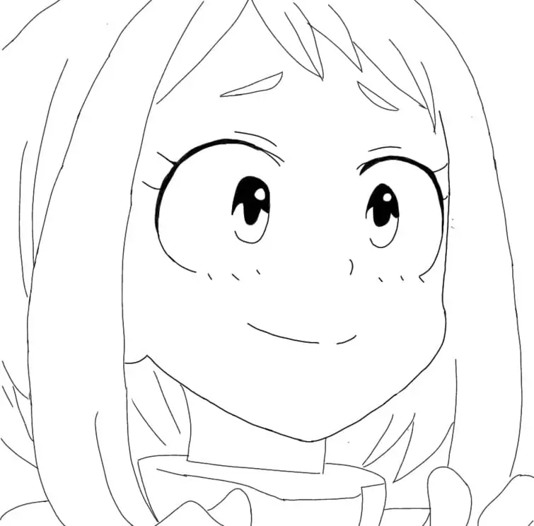 Ochako uraraka malvorlagen