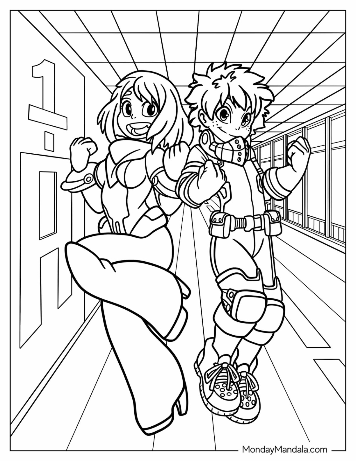 Deku coloring pages free pdf printables