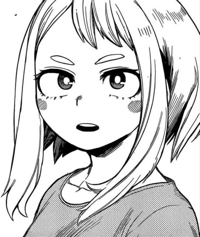 Ochako uraraka colouring by me rbokunoheroacademia