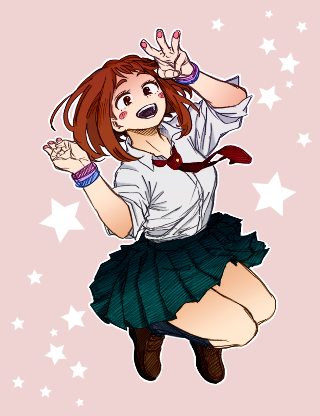 Back in action â ochako uraraka â colouring horikoshis sketches