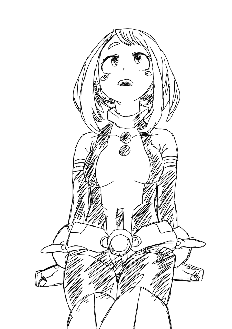 Ochako uraraka the cartoonist that draw anime