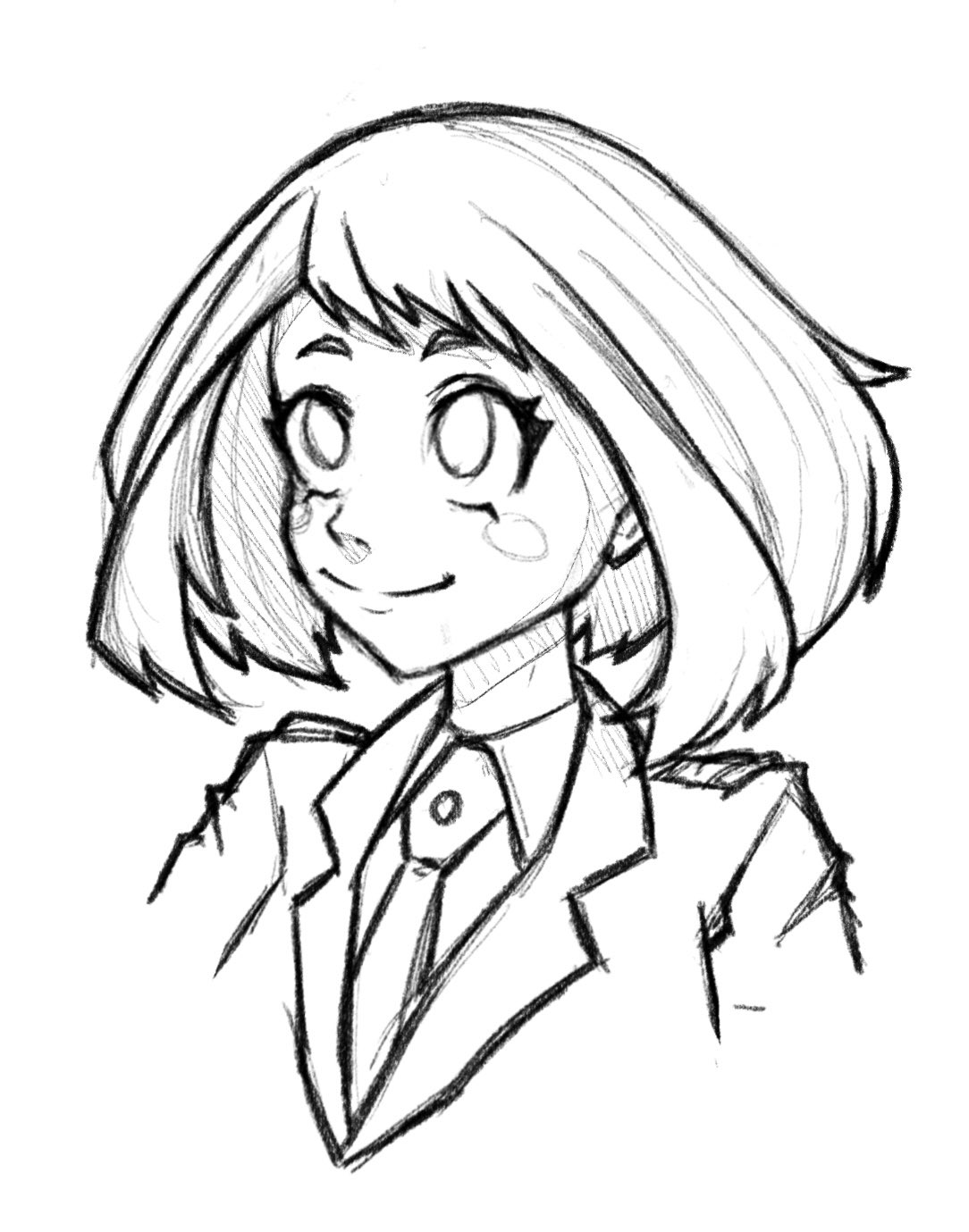 Jikayen on x third out of five waifus for cybershannonn this time featuring ochako uraraka from mha art artwork drawing sketch fanart wip myheroacademia bokunoheroacademia animeart ochakouraraka nobodyartistclub ipadpro procreate