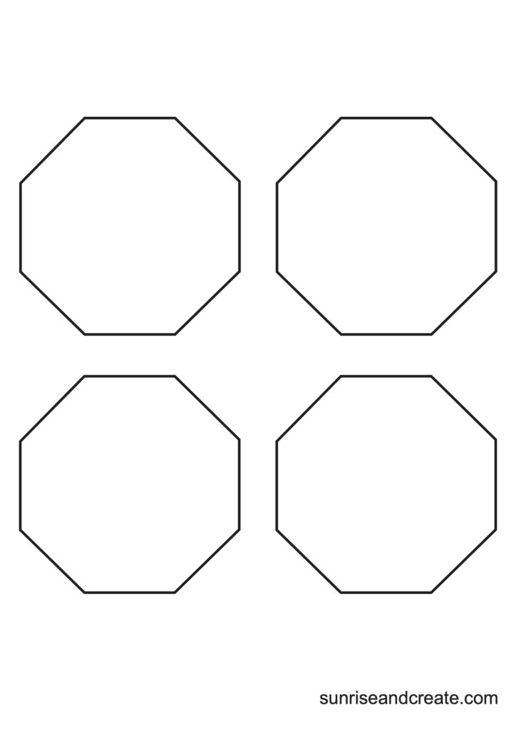 Free printable octagon templates
