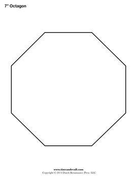 Octagon templates â tims printables templates printable free paper toys template printable shapes