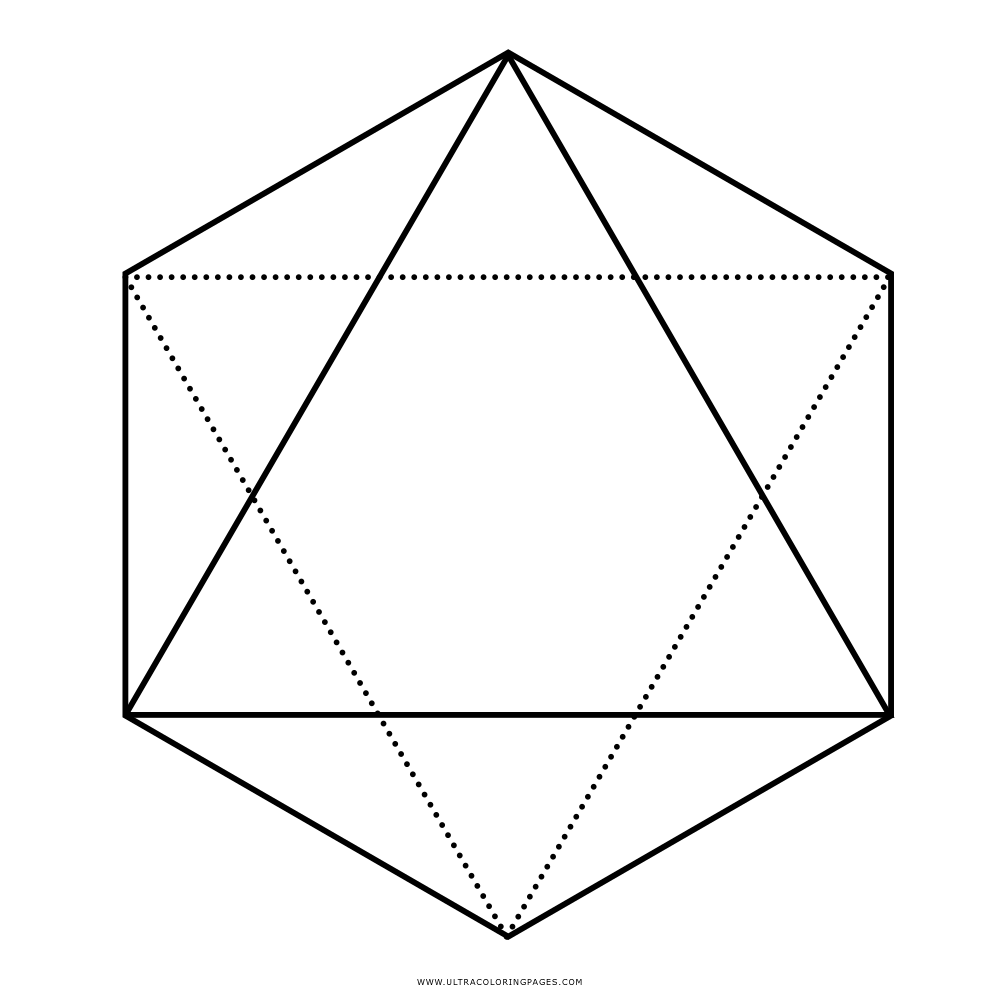 Dibujo de octãgono para colorear