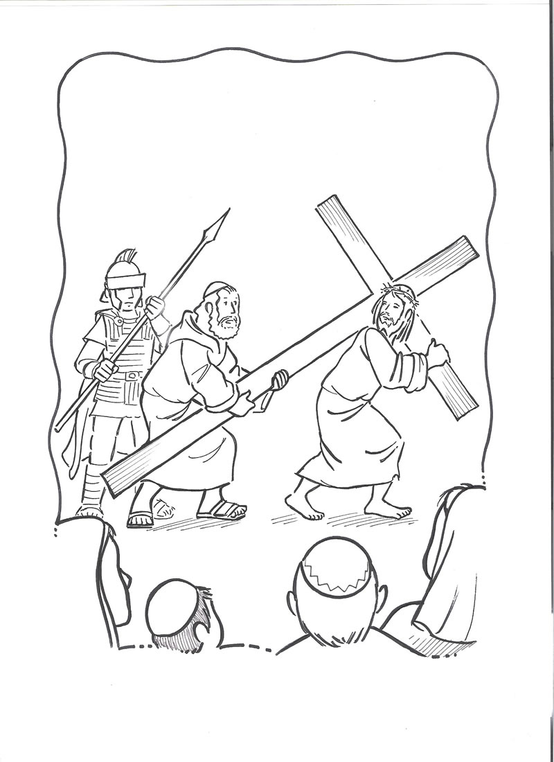 Colorea el vãa crucis completo