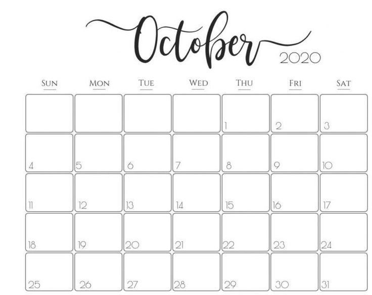 Printable october calendar pdf word excel printable calendar holidays calendario stampabile planner stampabile stampabile