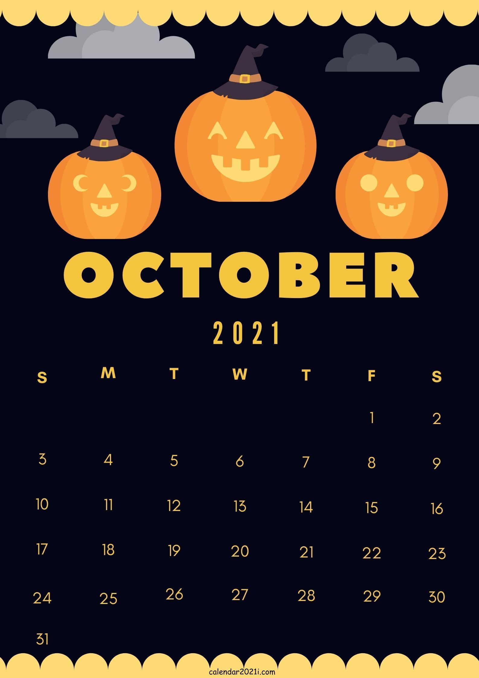 Cute october calendar design diy theme layout free download in halloween style free printable calendar templates printable calendar template cute calendar