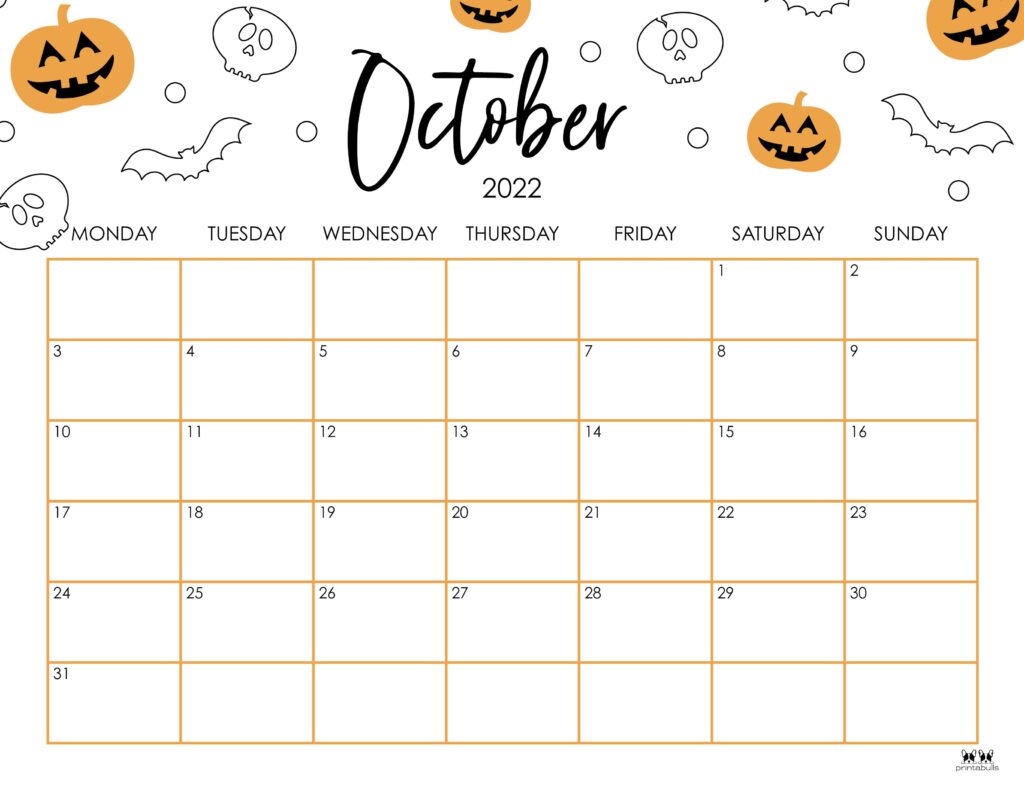October calendars