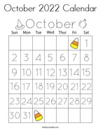October coloring pages