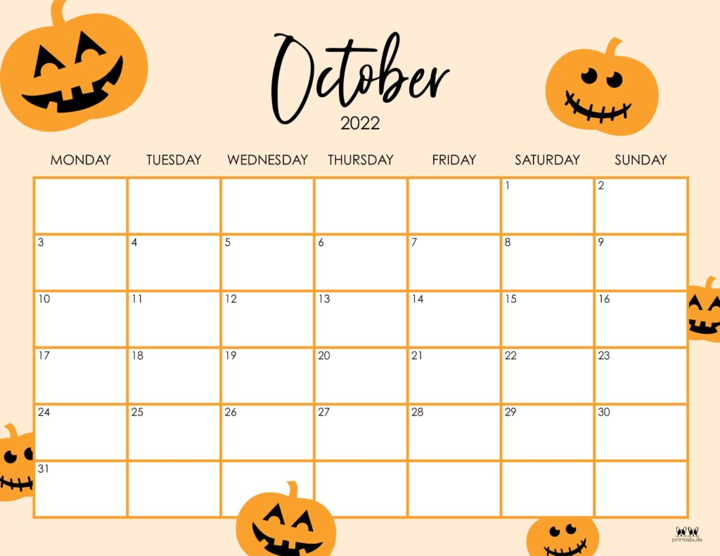 October calendars