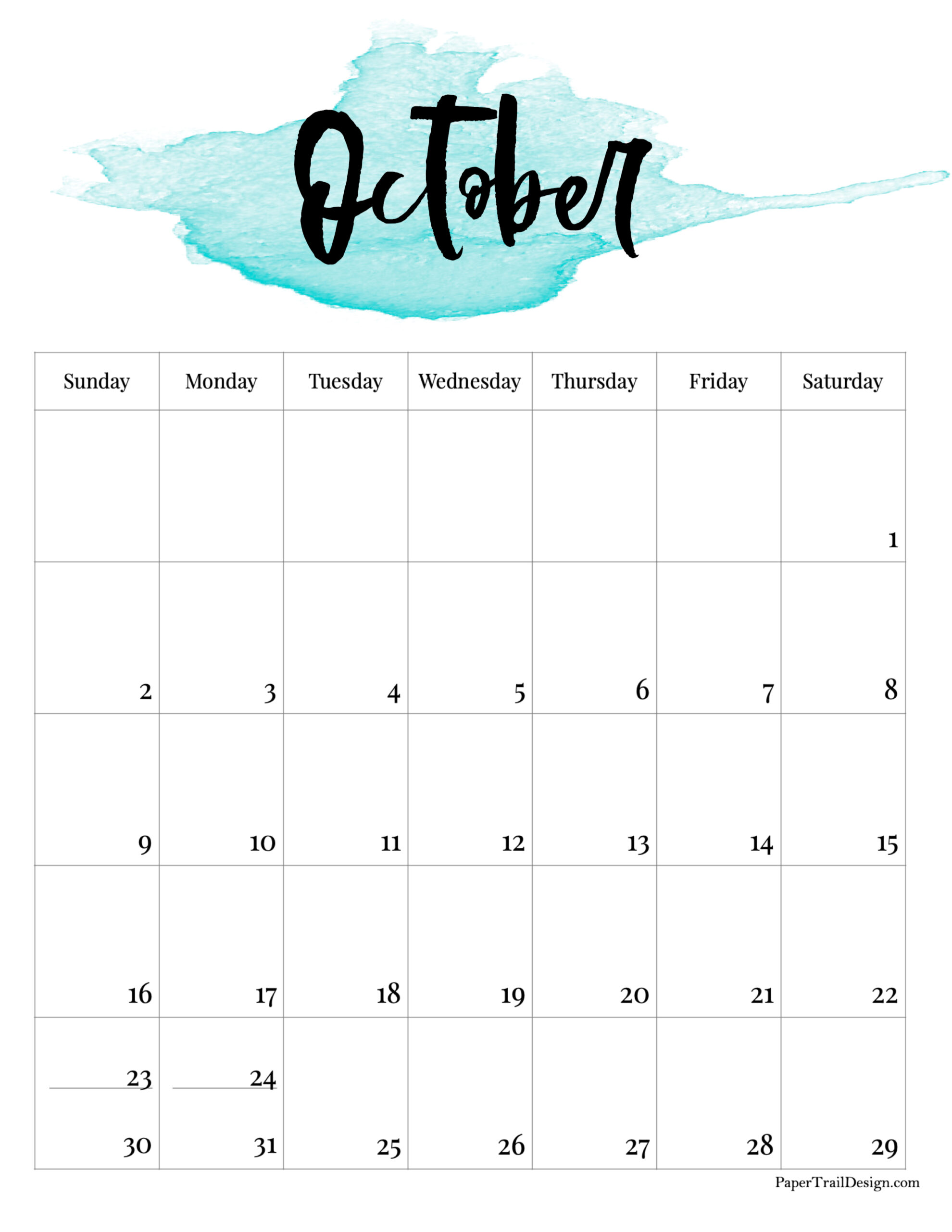 Printable calendar