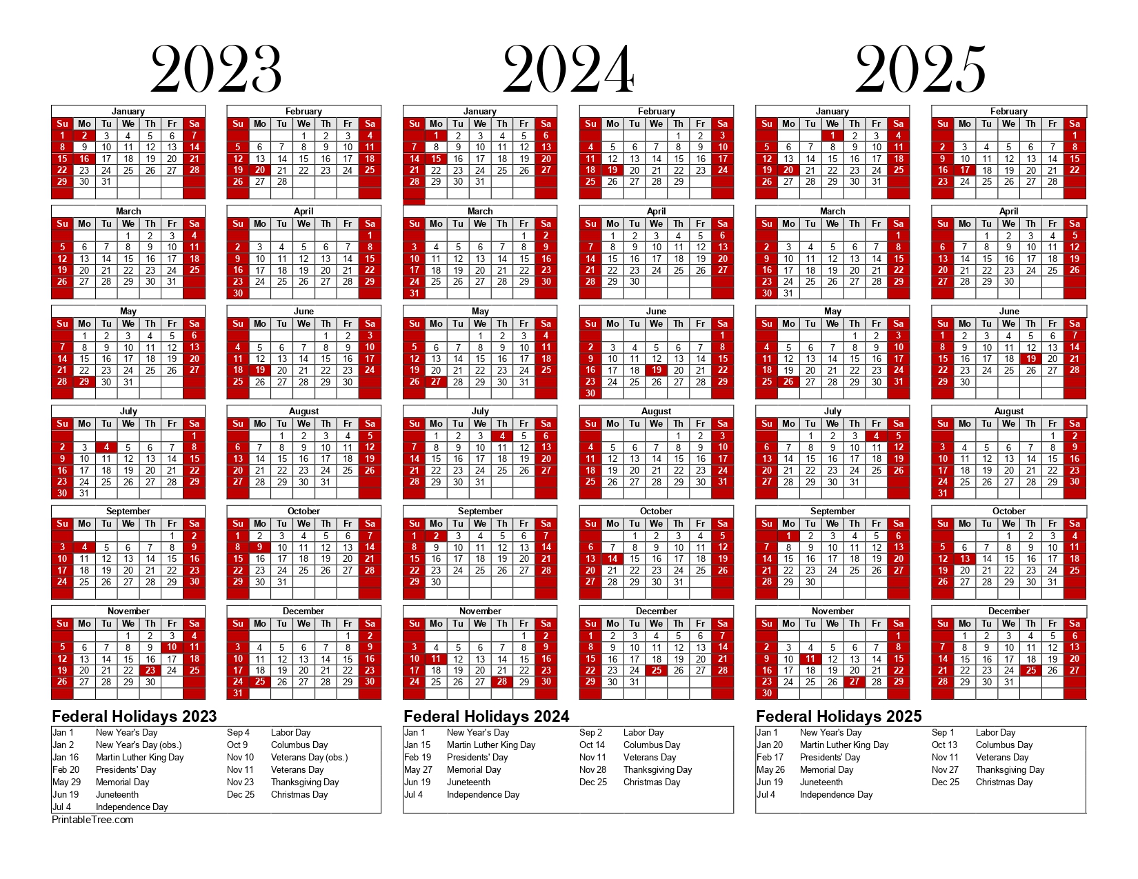 Free printable year calendar pdf templates