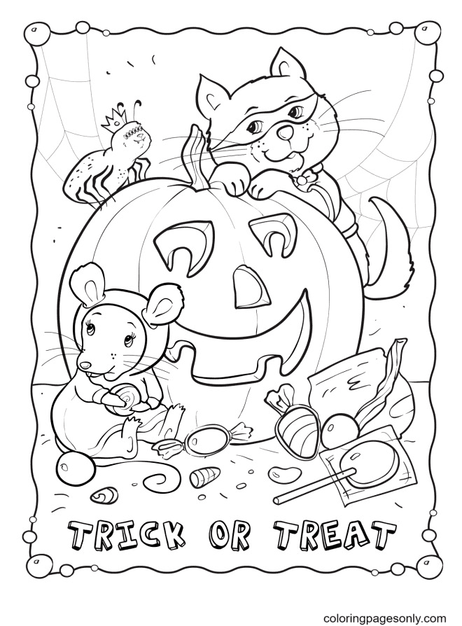 October coloring pages printable for free download
