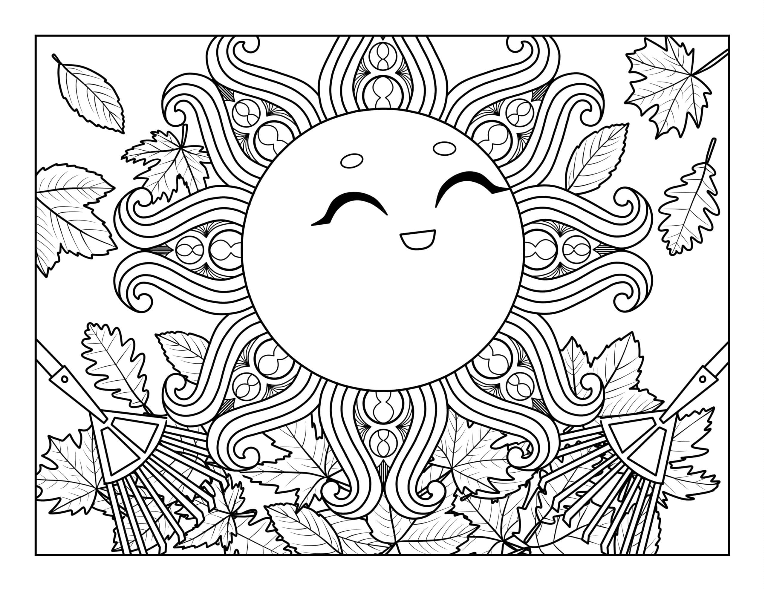 Coloring pages for october