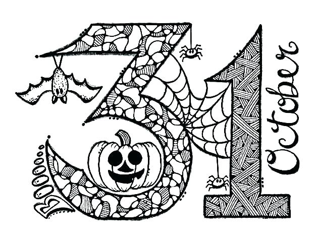 October coloring pages