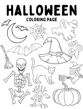 Halloweenoctober coloring pages morning work preschool kindergarten