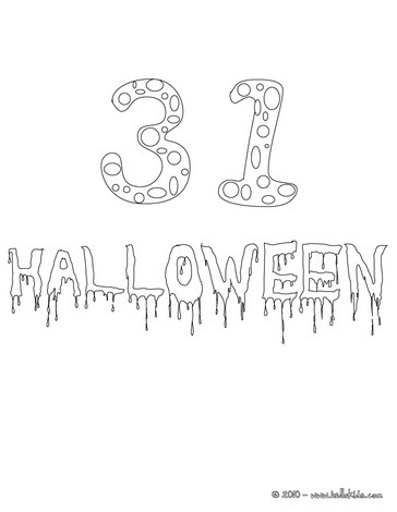 Spooky october coloring pages