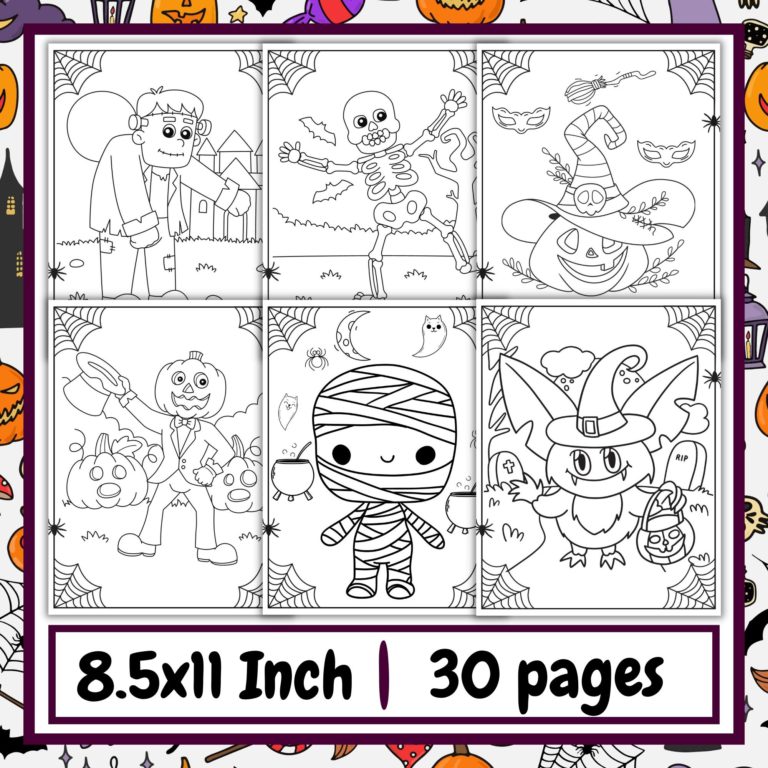 Halloween coloring pages activity october coloring sheets