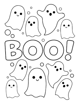 Halloween coloring pages fun free time activity fall october spooky