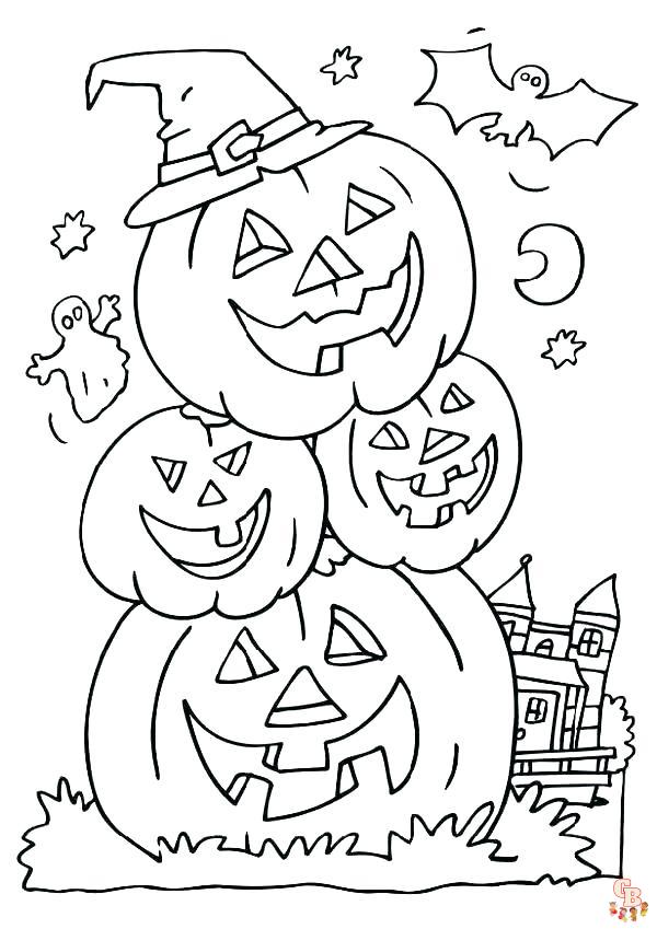 Top october coloring pages for children