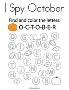October coloring pages