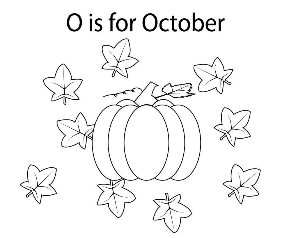 October coloring pages