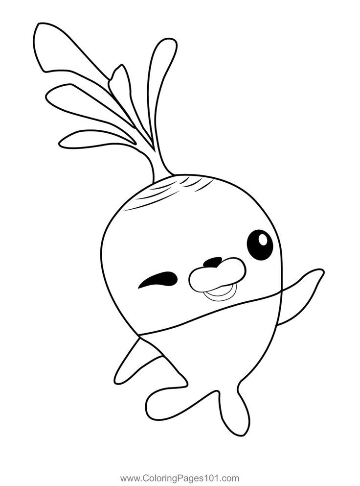 Tunip the vegimal octonauts coloring page coloring pages coloring pages for kids octonauts