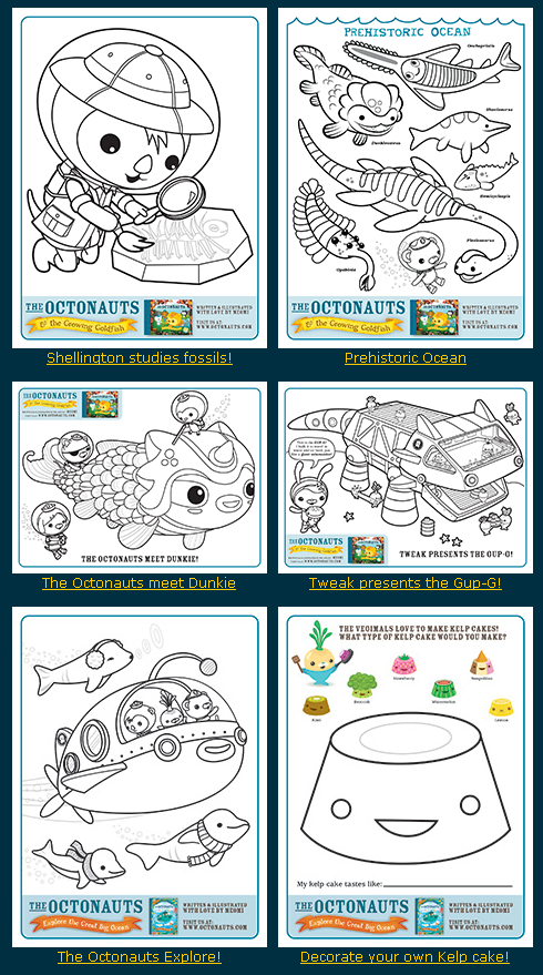 Httpwwwoctonautsgoodieshtml octonauts coloring pages cards