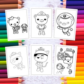 Explore the octopod world with printable octonauts coloring pages for kids