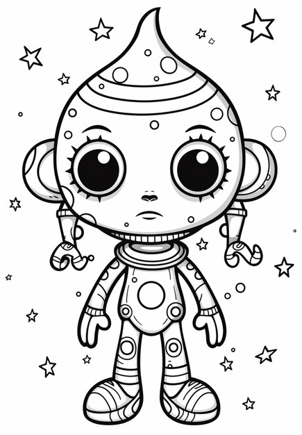 Page coloring pages monsters pictures