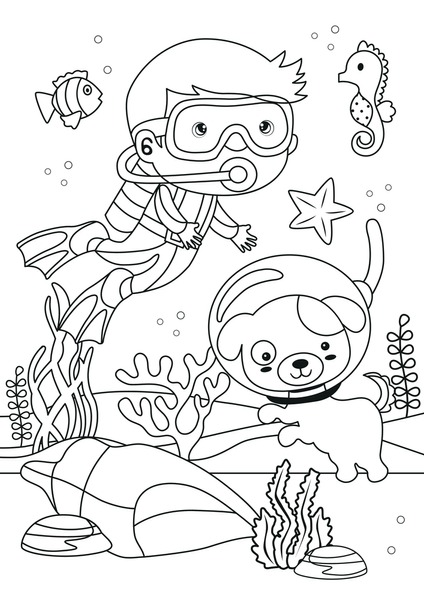 Thousand coloring children sea royalty