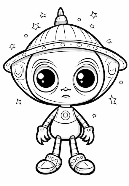 Page space coloring page pictures