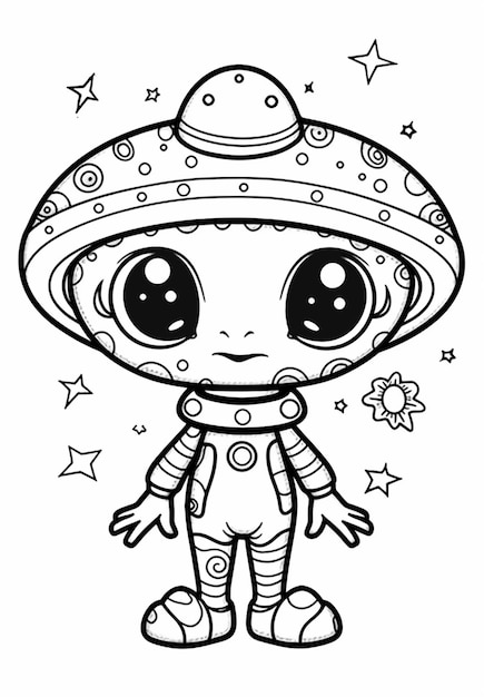 Page kawaii mushroom coloring pages pictures