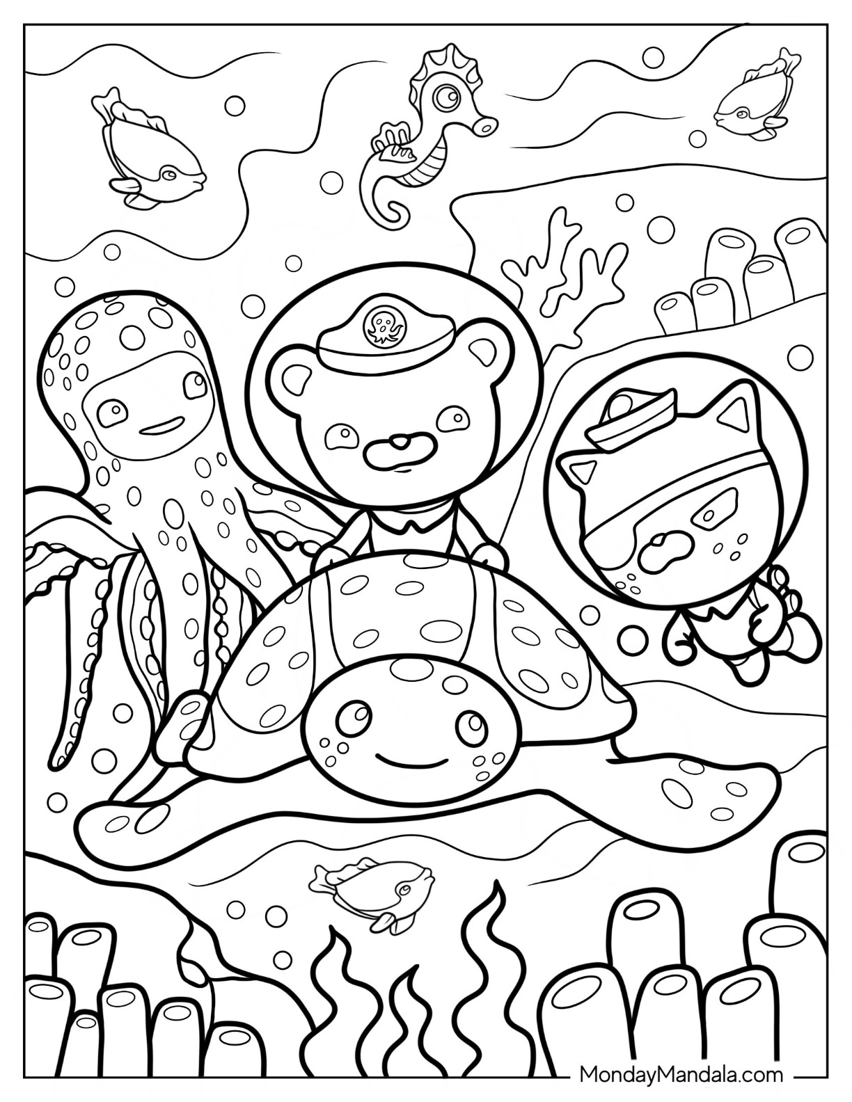 Octonauts coloring pages free pdf printables