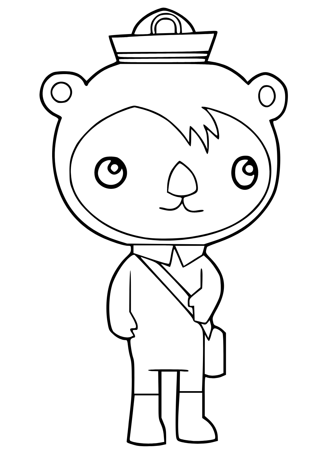 Free printable octonauts koala coloring page for adults and kids