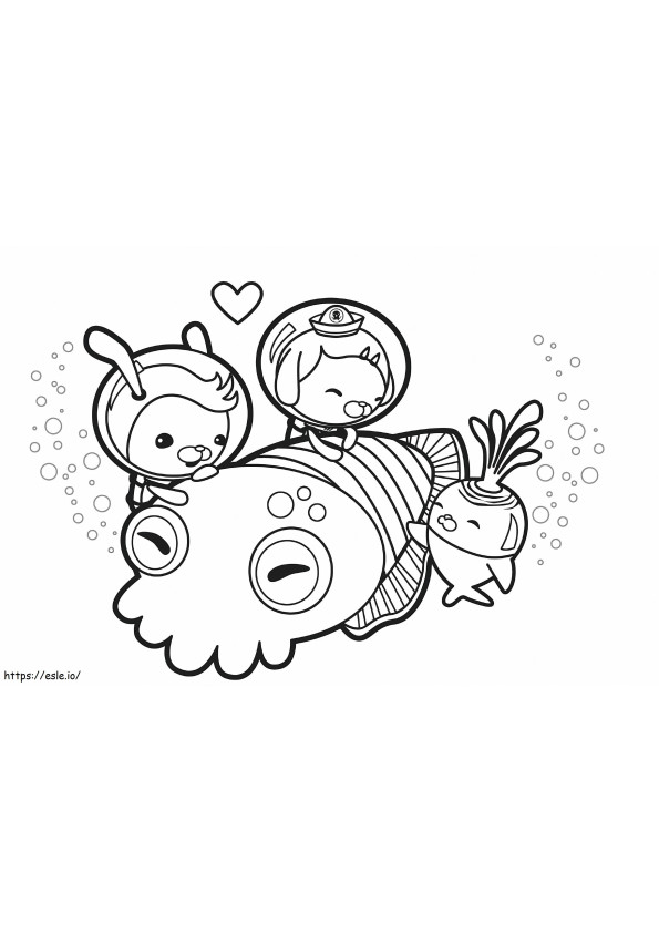 Octonauts coloring and drawing pages